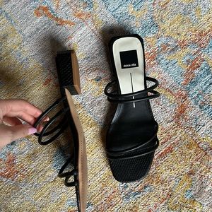 Current Season Dolce Vita Strappy Sandals Black Size 8.